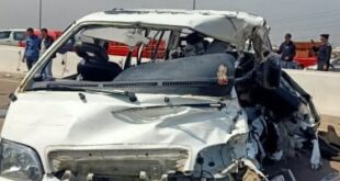 إصابة-6-أشخاص-إثر-انقلاب-ميكروباص-بالطريق-الإقليمى